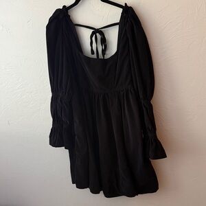 Pilcro by Anthropologie Black Long Sleeve Dress